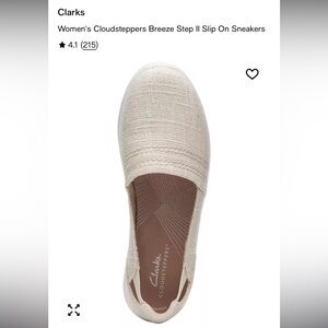 Clarks Women's Cloudsteppers Breeze Step II Slip-On Flats in Beige